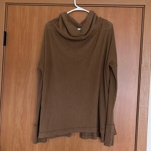 Free People Slit Open Back Long Sleeve Medium